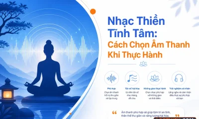 Nhạc thiền tĩnh tâm: cách chọn âm thanh khi thực hành, minh họa