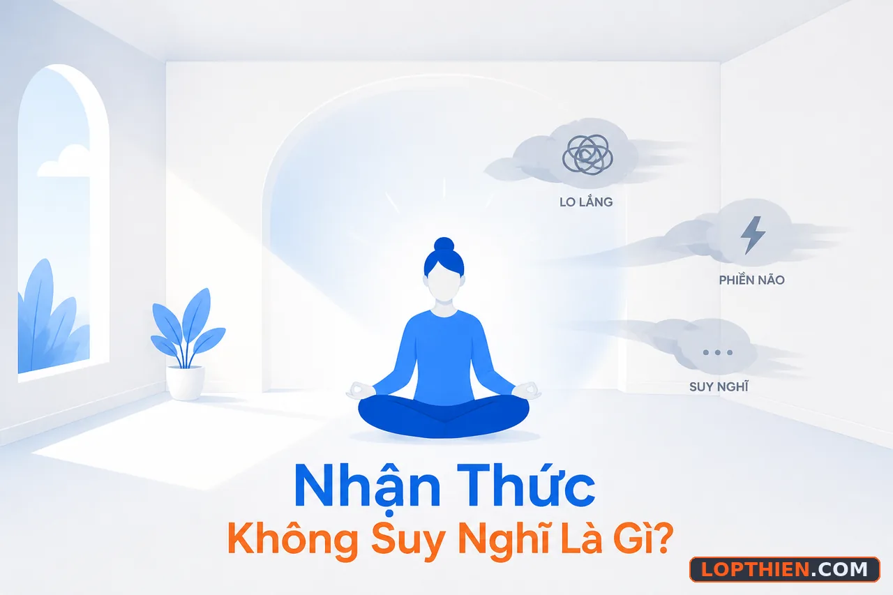 Trạng thái tâm trí im lặng hoàn toàn nhưng ý thức vẫn hoạt động sắc bén.