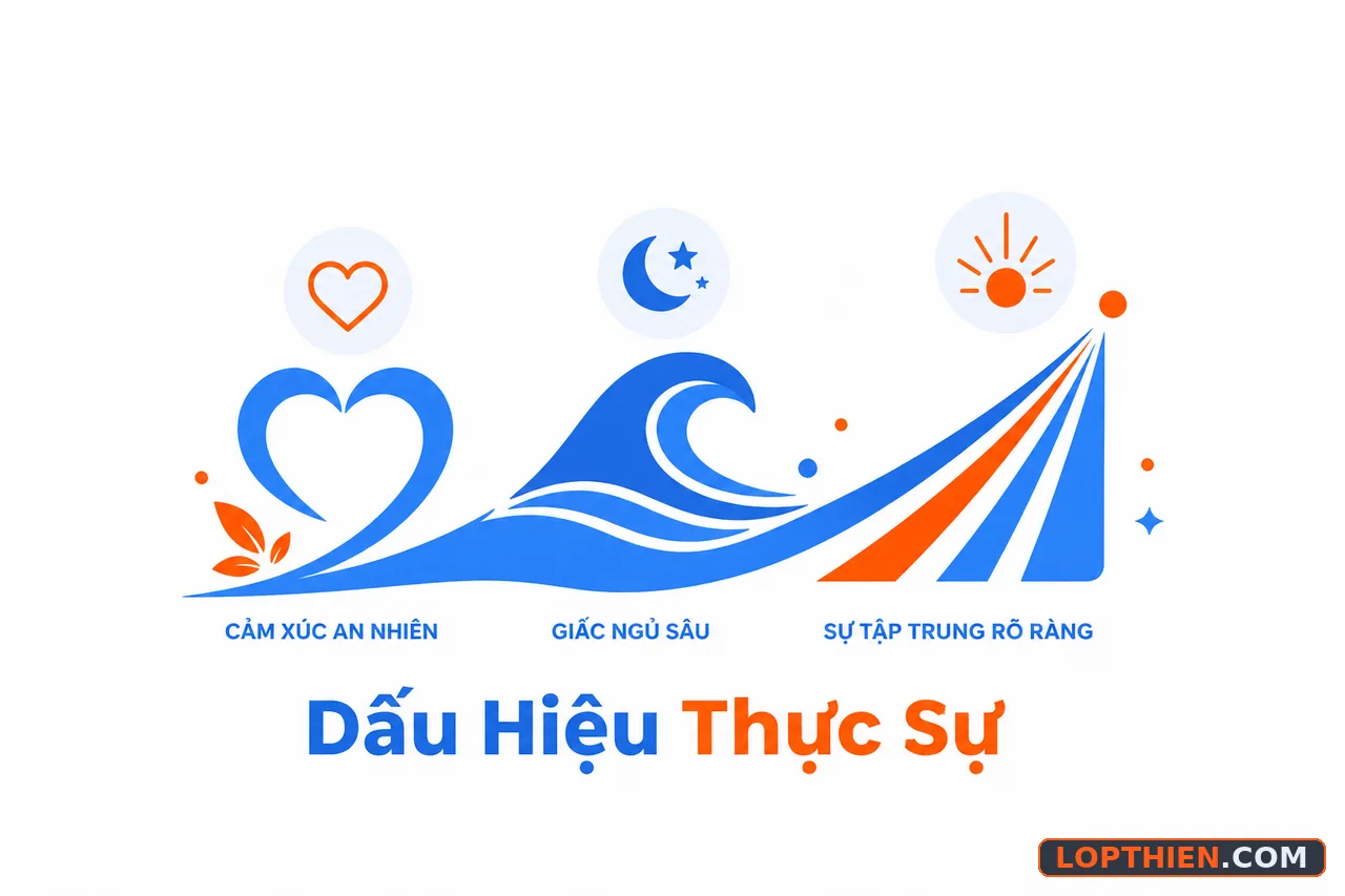 Dấu hiệu thiền phát huy tác dụng: cảm xúc nhẹ, ngủ ngon, tập trung tốt