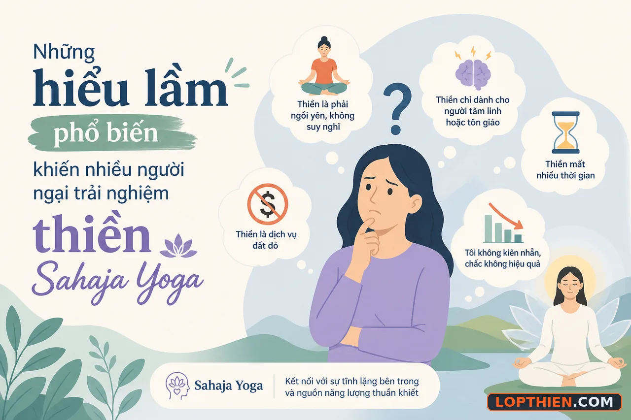 Những hiểu lầm phổ biến khiến nhiều người ngại trải nghiệm thiền Sahaja Yoga - lợi ích thiền sahaja yoga