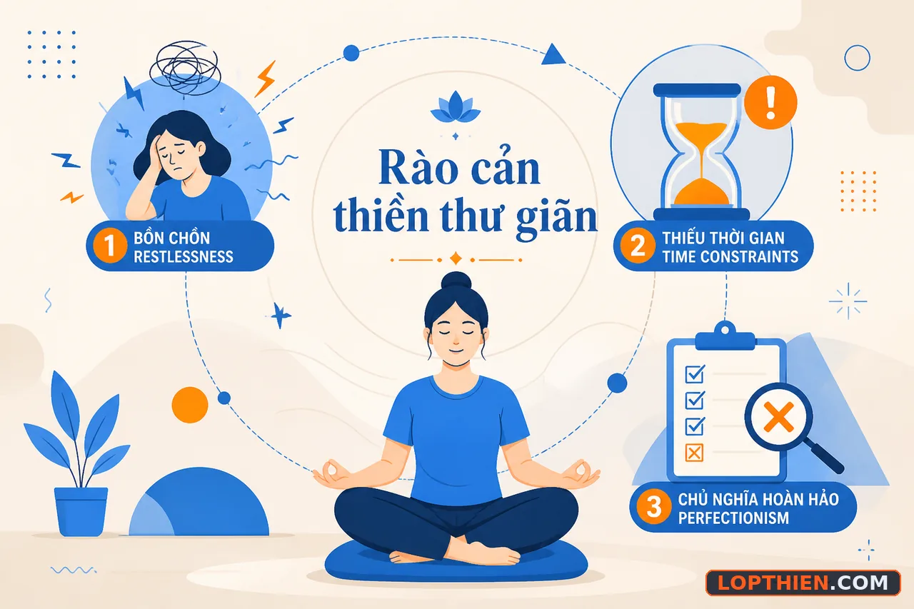 Những rào cản phổ biến khi thực hành thiền thư giãn