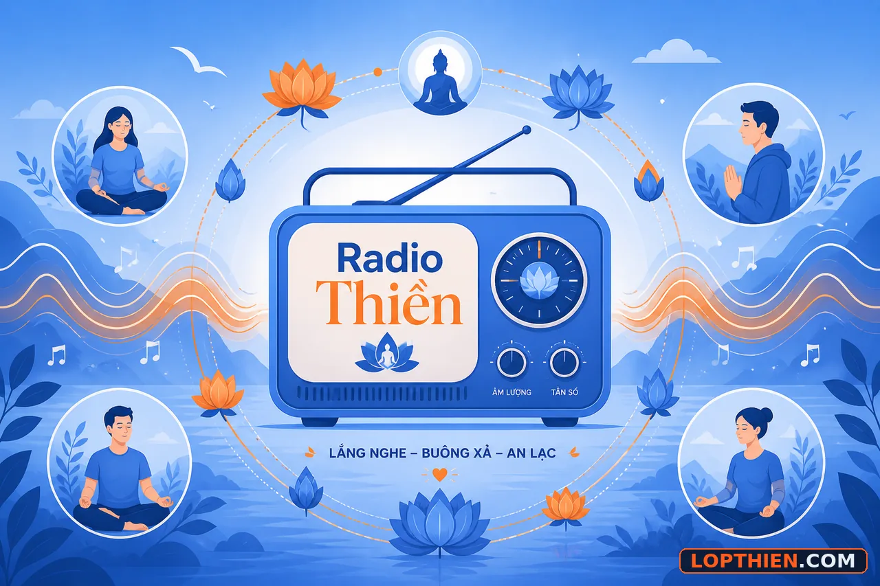 Radio thiền cung cấp nhạc thiền tĩnh tâm phát liên tục