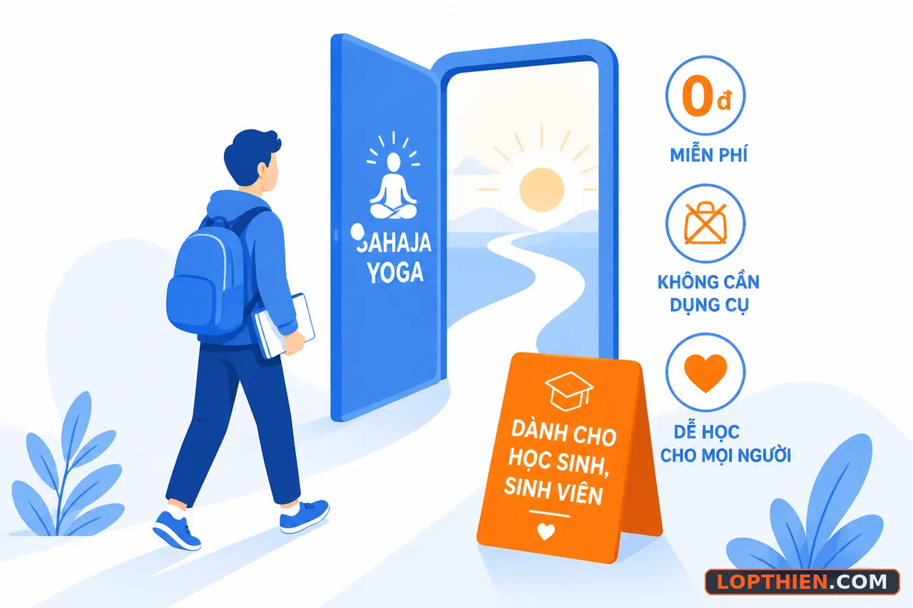 Sahaja Yoga cung cấp phương pháp thiền miễn phí cho học sinh sinh viên.