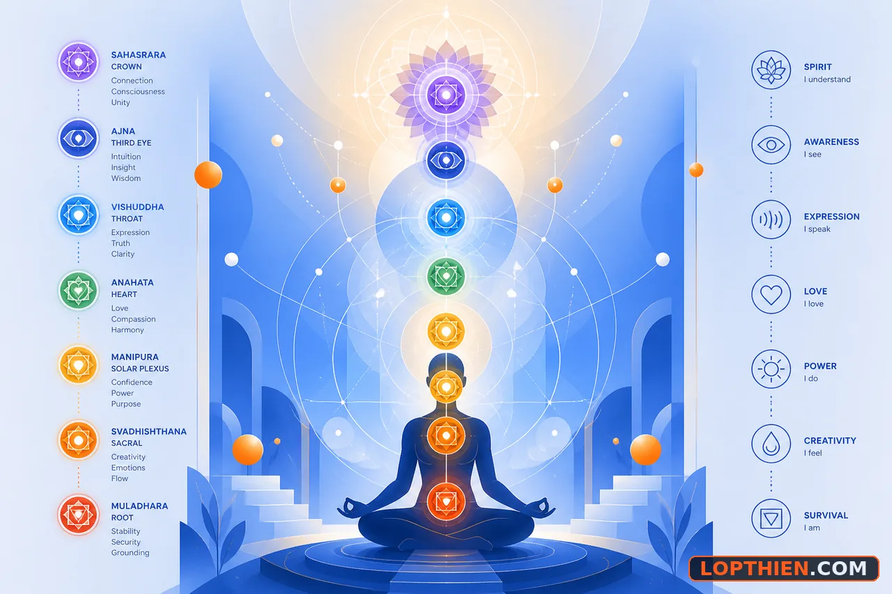 Hệ thống vi tế Sahaja Yoga: năng lượng cân bằng trong thực hành thiền