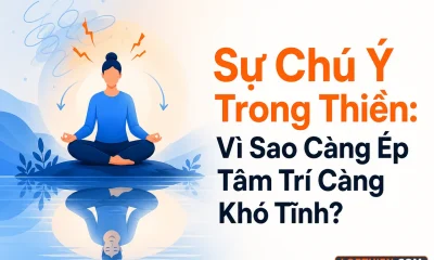 sự chú ý trong thiền và trạng thái tâm trí yên tĩnh tự nhiên mà không cần ép buộc