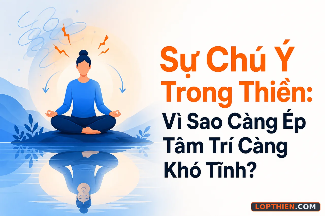 sự chú ý trong thiền và trạng thái tâm trí yên tĩnh tự nhiên mà không cần ép buộc