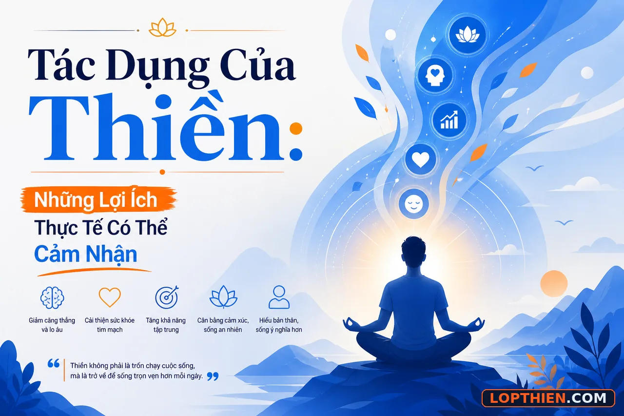 Tác dụng của thiền: những lợi ích thực tế có thể cảm nhận được
