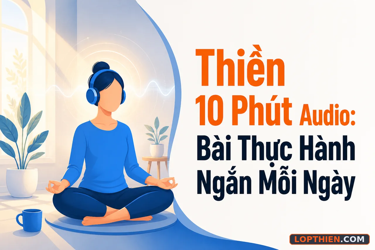 thiền 10 phút audio với người thực hành buổi sáng yên tĩnh