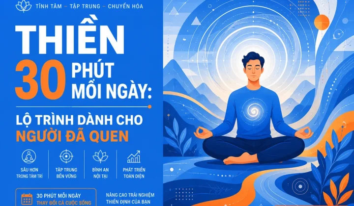Thiền 30 phút mỗi ngày: lộ trình nâng cao cho người đã quen