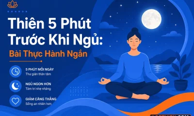 Thiền 5 phút trước khi ngủ - bài tập hòa bình và yên tĩnh