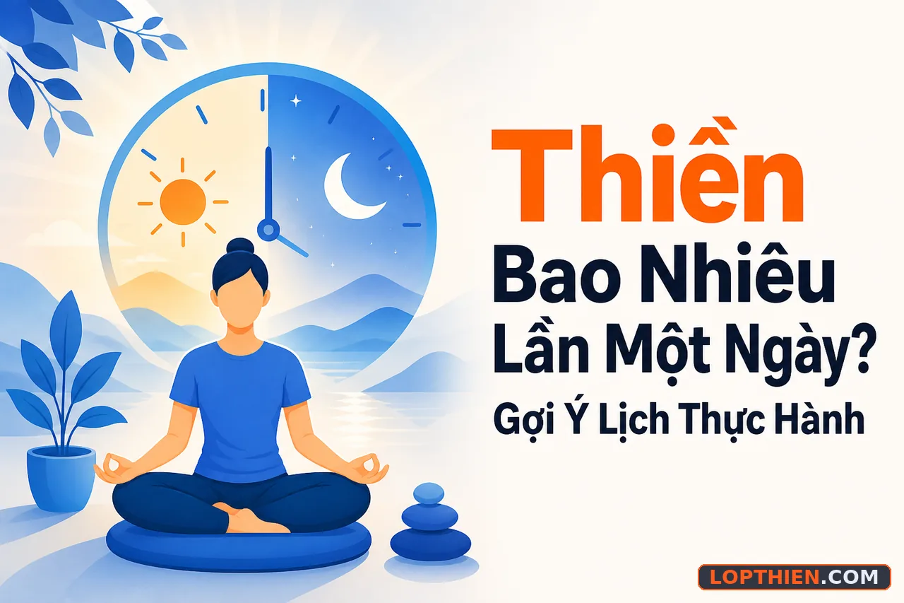 Thiền bao nhiêu lần một ngày với lịch thực hành buổi sáng và tối để hình thành thói quen.