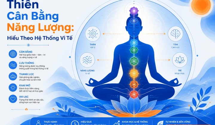 Thiền cân bằng năng lượng - khái niệm cân bằng tinh thần, minh họa vector