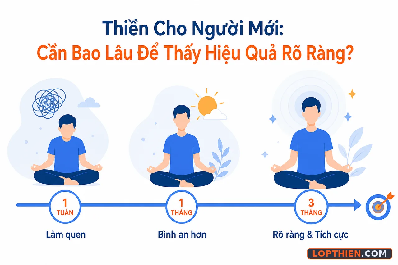 thời gian cần thiết để người mới thấy hiệu quả thiền rõ ràng