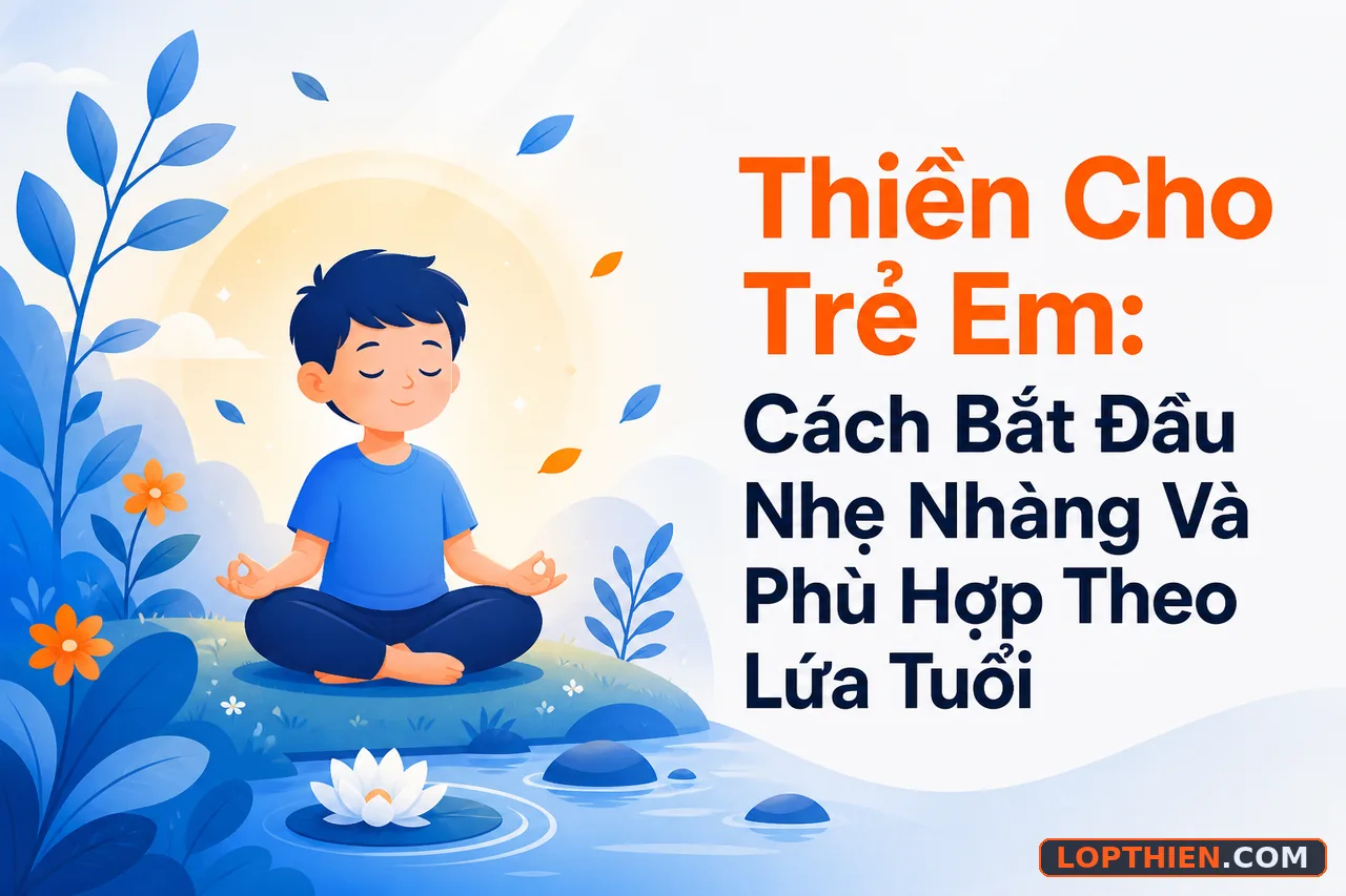Thiền cho trẻ em: cách bắt đầu nhẹ nhàng, an toàn và phù hợp từng lứa tuổi.