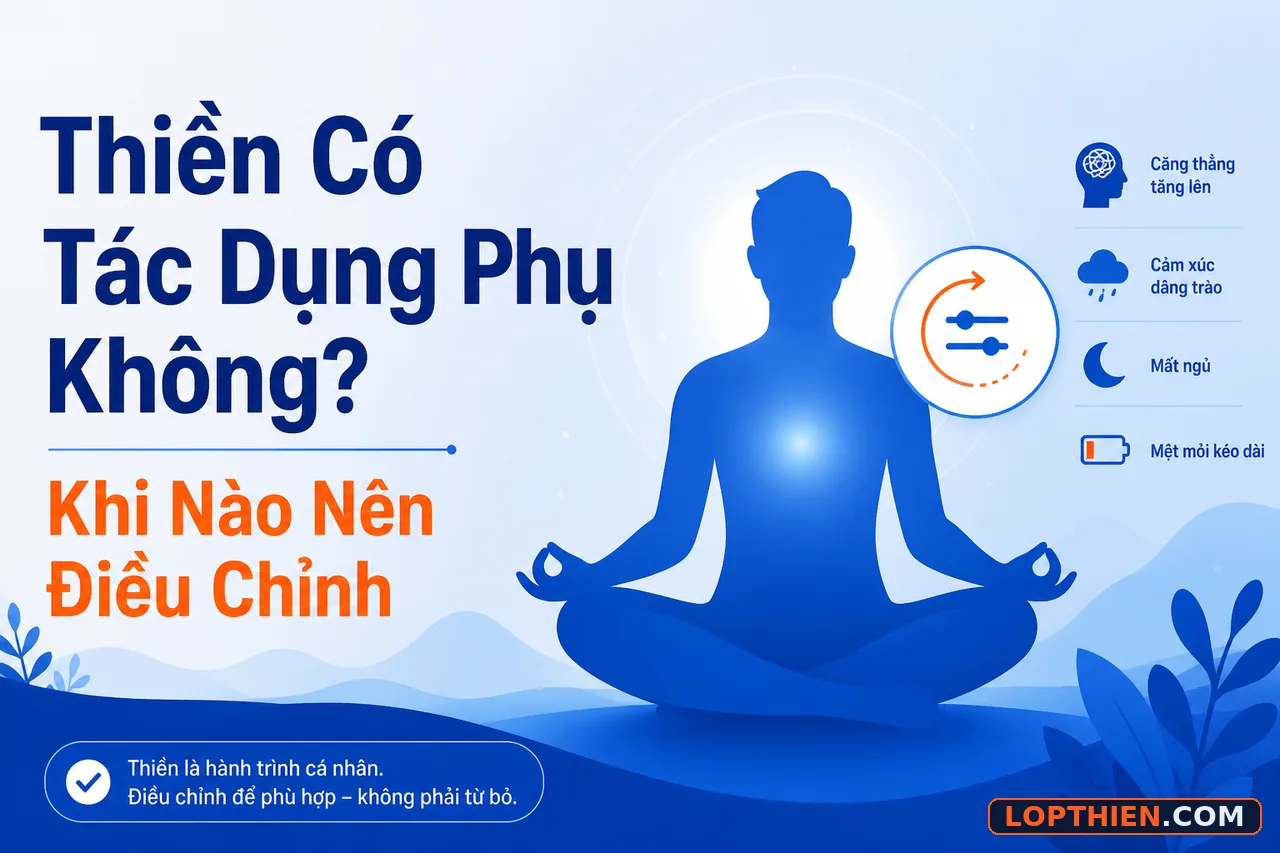 Thiền có tác dụng phụ không và khi nào nên điều chỉnh thực hành