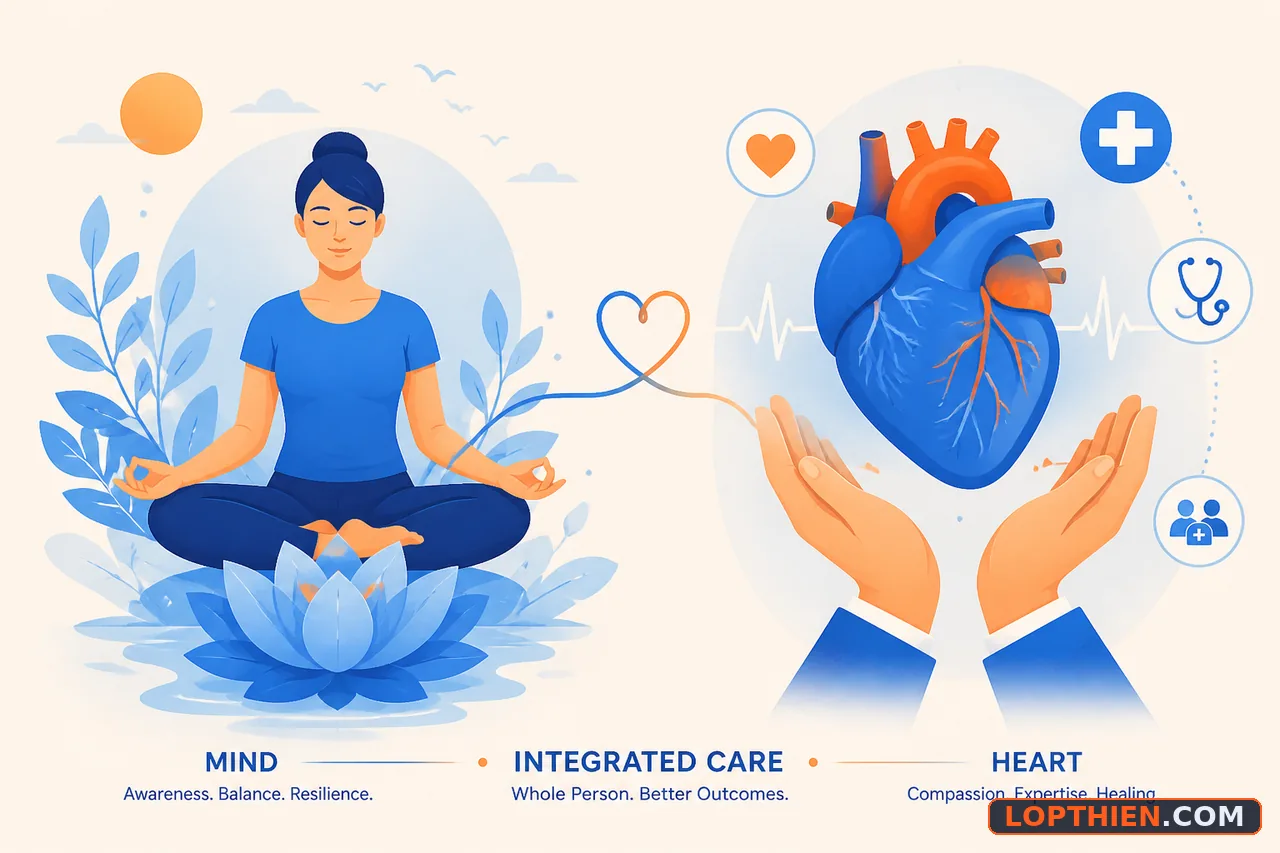 Thiền hỗ trợ bổ sung chăm sóc y tế cho sức khỏe tinh thần