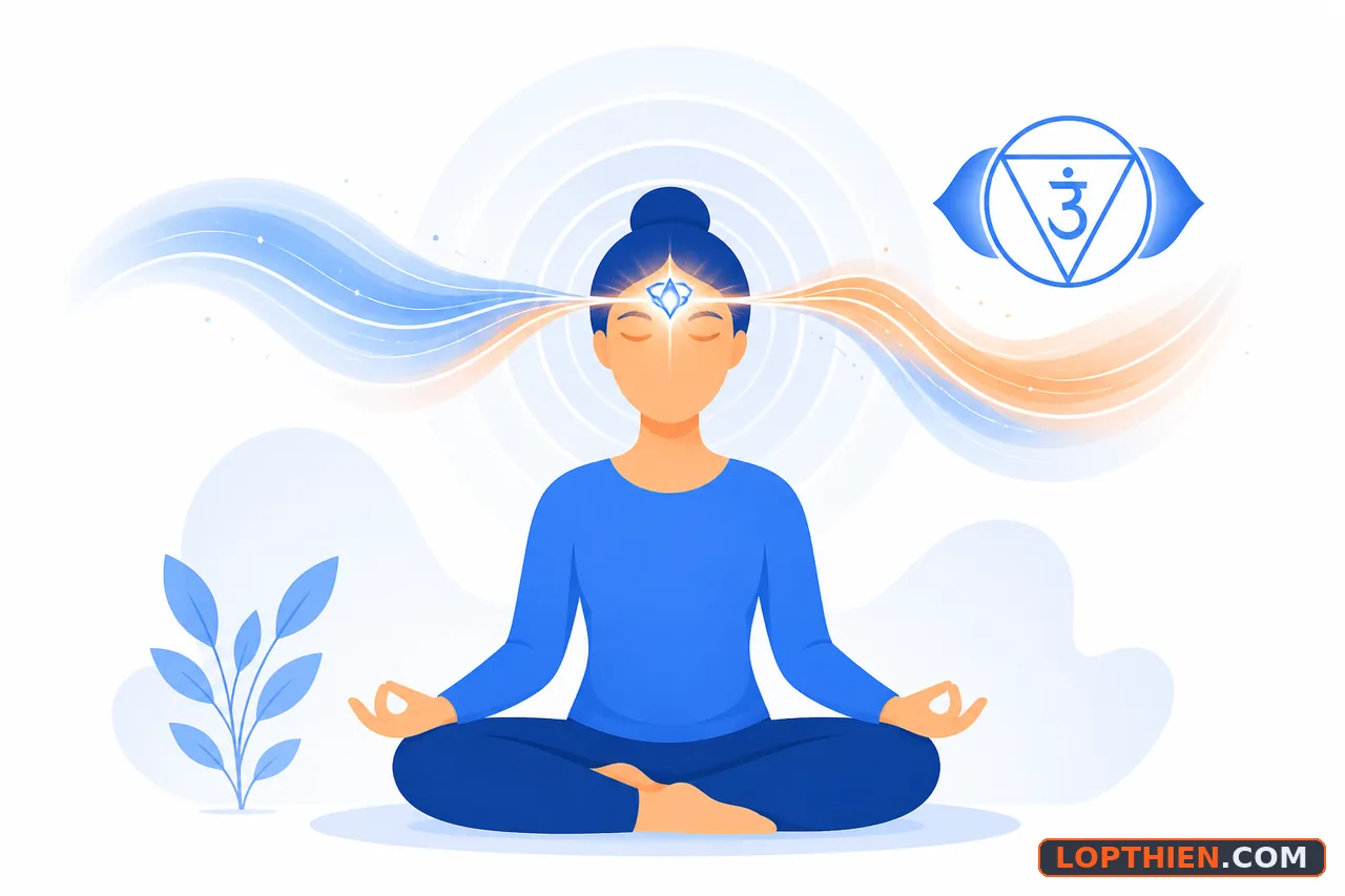 Thiền định kích hoạt và chữa lành luân xa agnya hiệu quả