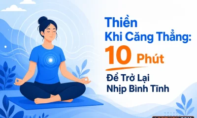Thiền khi căng thẳng: cách để trở lại bình tĩnh nhanh chóng