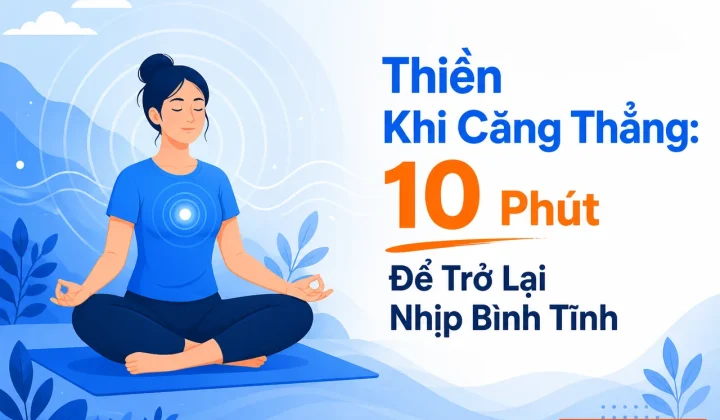 Thiền khi căng thẳng: cách để trở lại bình tĩnh nhanh chóng