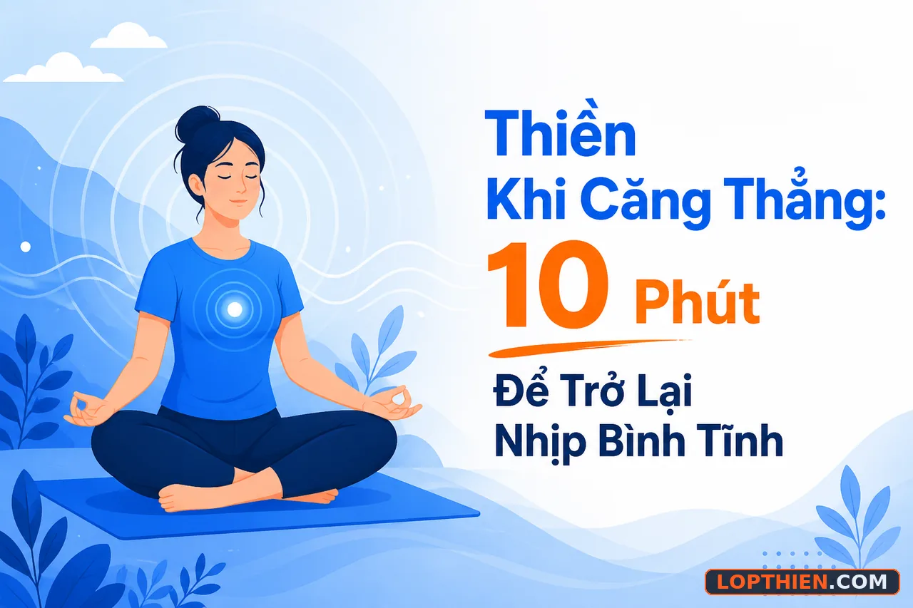 Thiền khi căng thẳng: cách để trở lại bình tĩnh nhanh chóng