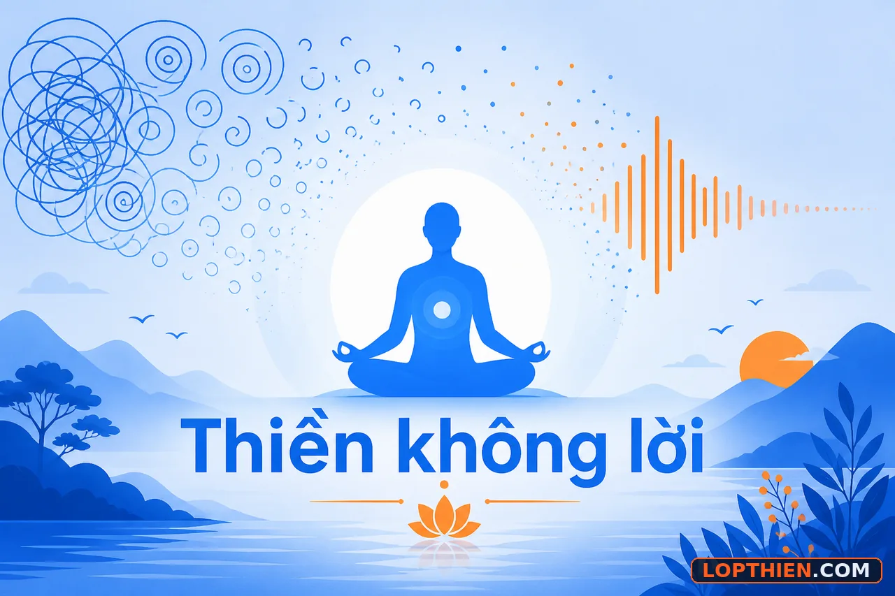 Thiền không lời — tâm trí yên tĩnh, vô niệm