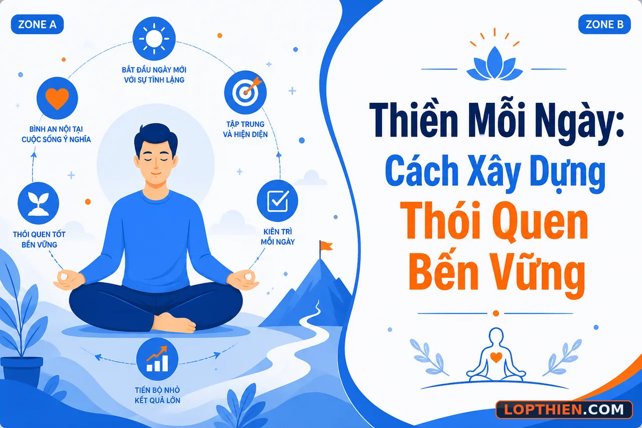 Thiền mỗi ngày: Cách xây dựng thói quen thiền định bền vững