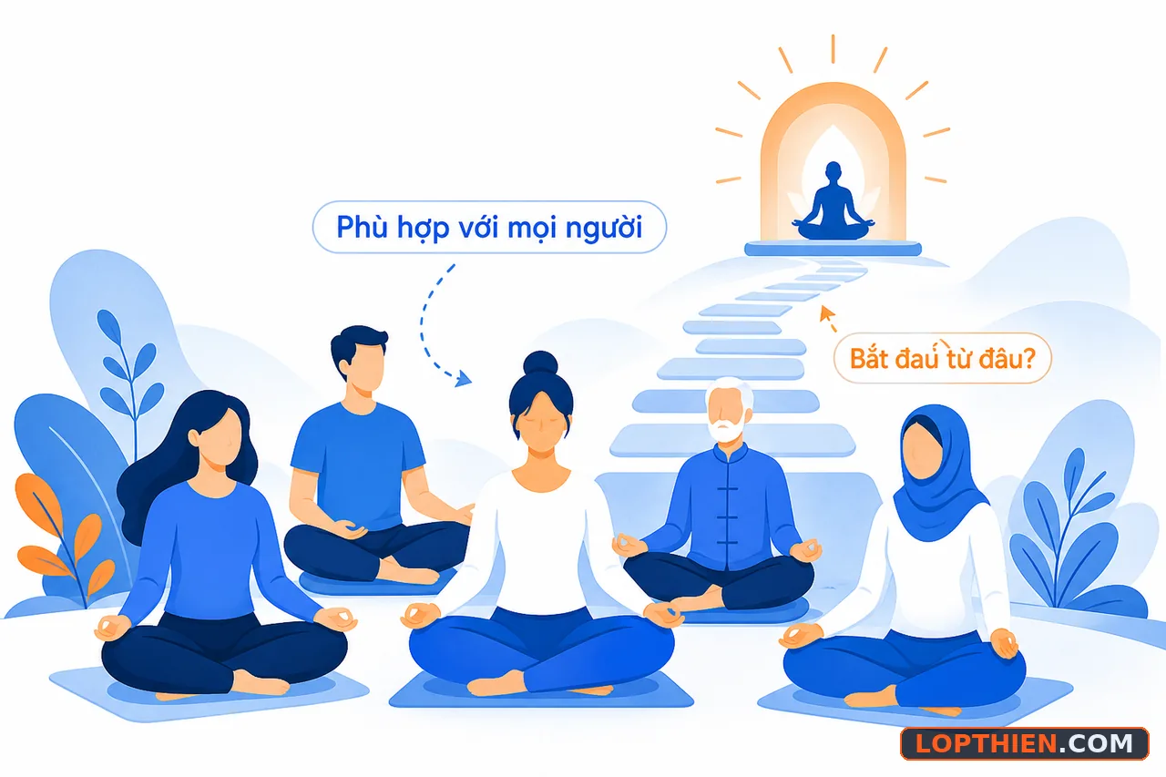 Thiền năng lượng phù hợp với mọi người không cần kinh nghiệm trước