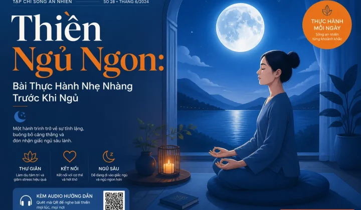 Thiền ngủ ngon - bài thực hành thiền ngủ nhẹ nhàng