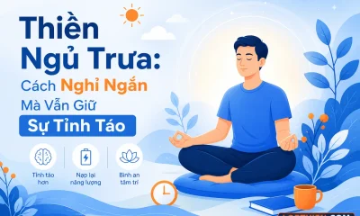 Thiền ngủ trưa: cách nghỉ ngắn mà vẫn giữ sự tỉnh táo