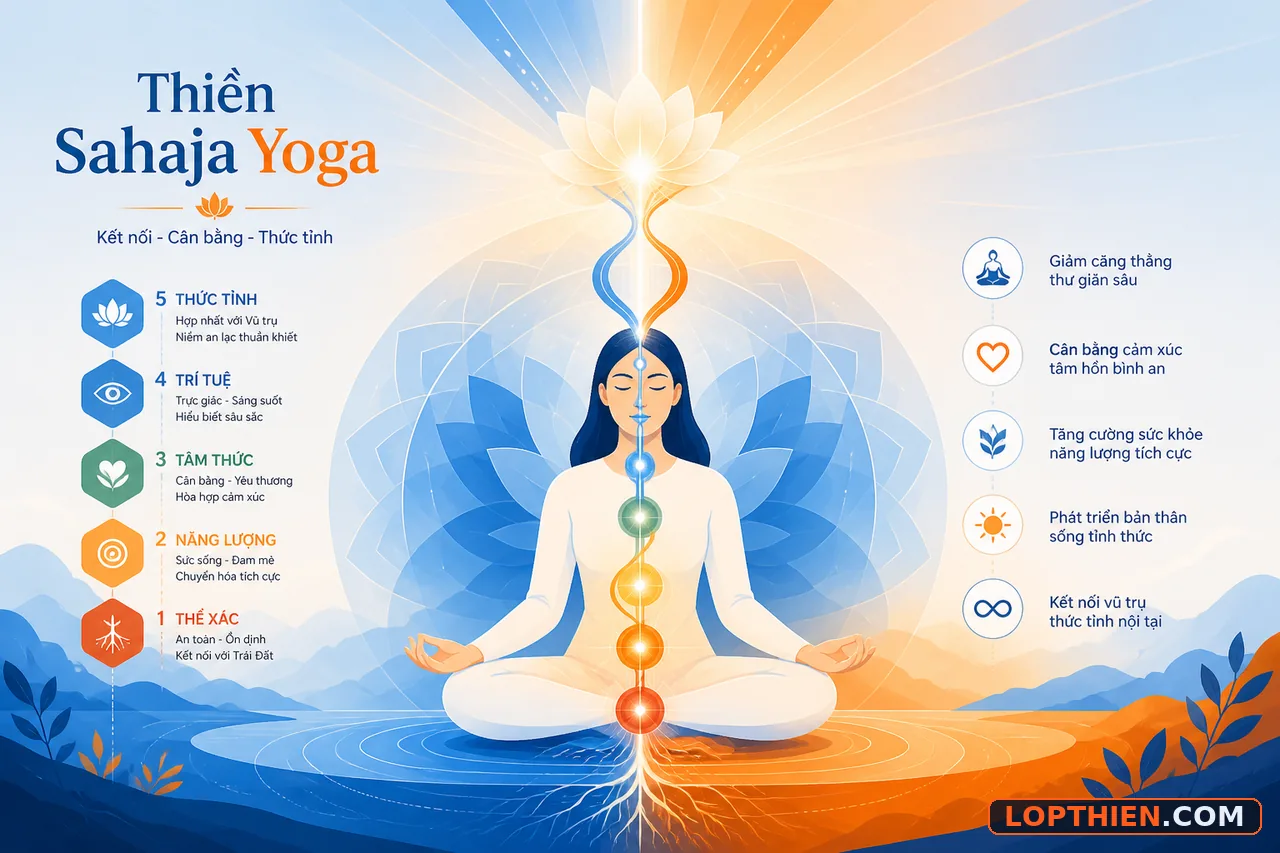Thiền Sahaja Yoga nền tảng tâm linh cho giấc ngủ sâu thực sự