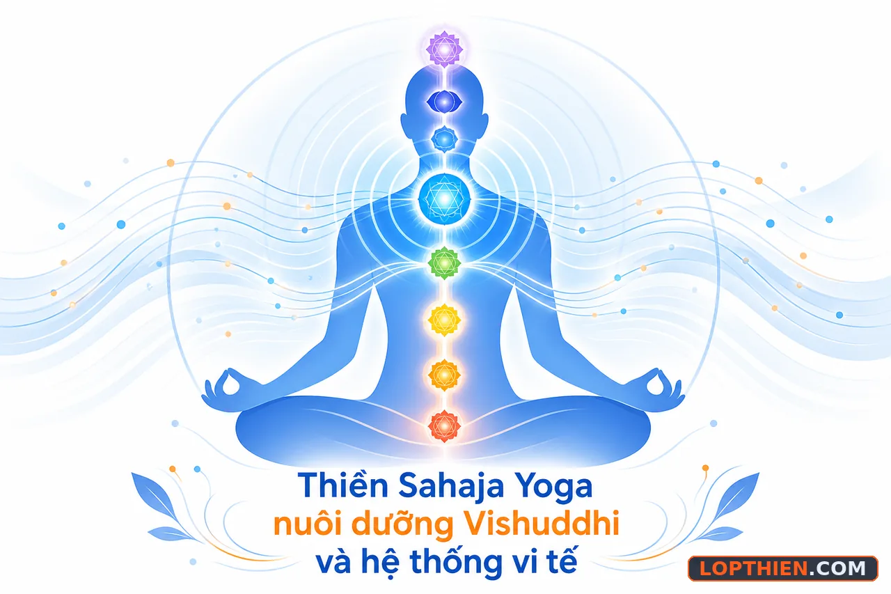 Thiền Sahaja Yoga nuôi dưỡng luân xa năm và toàn bộ hệ thống năng lượng.