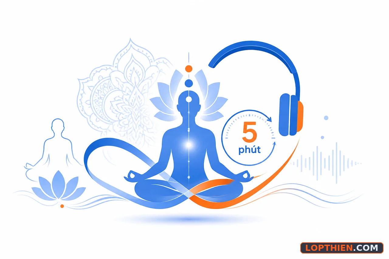 Thiền Sahaja Yoga và audio thiền chia sẻ nguyên tắc bình lặng tâm trí
