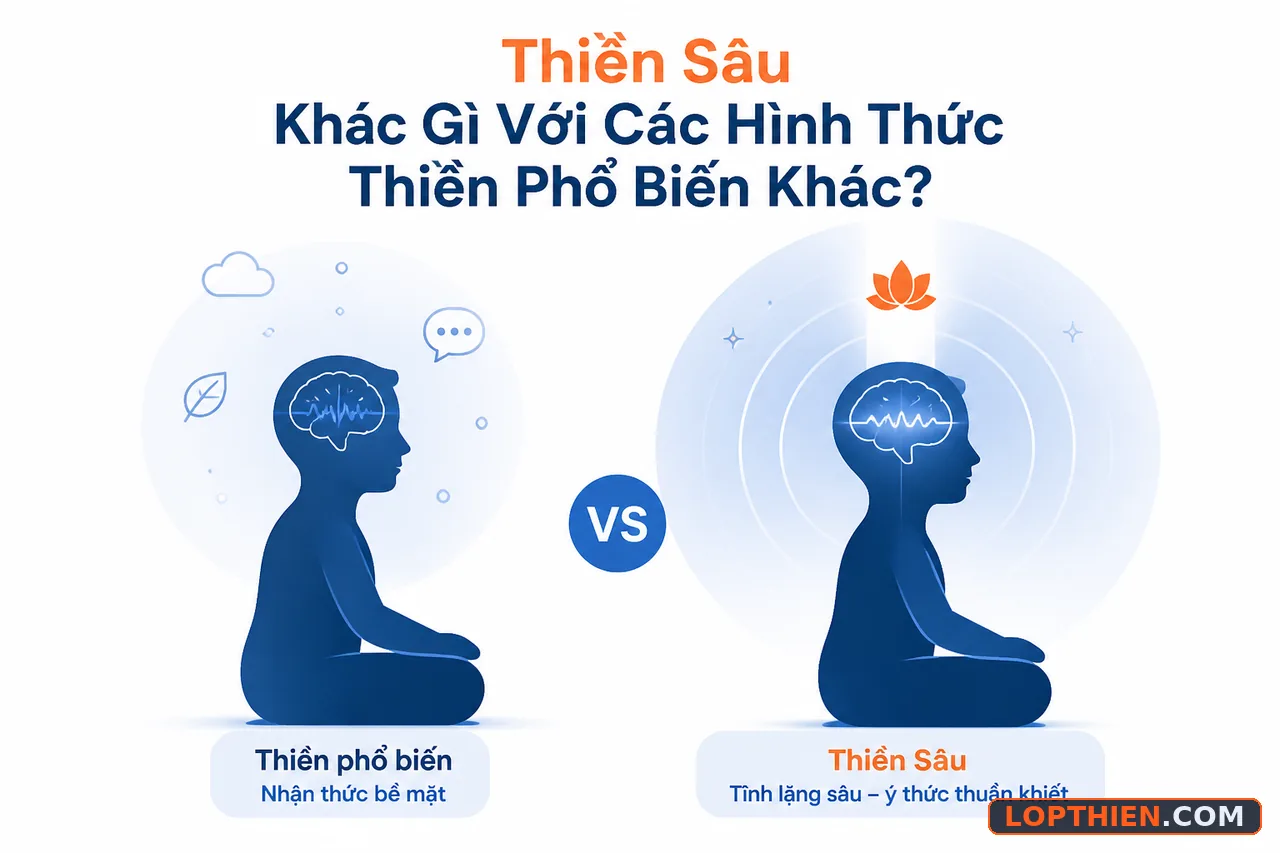 Thiền sâu đem não bộ vào trạng thái nghỉ ngơi sâu hơn các phương pháp khác.