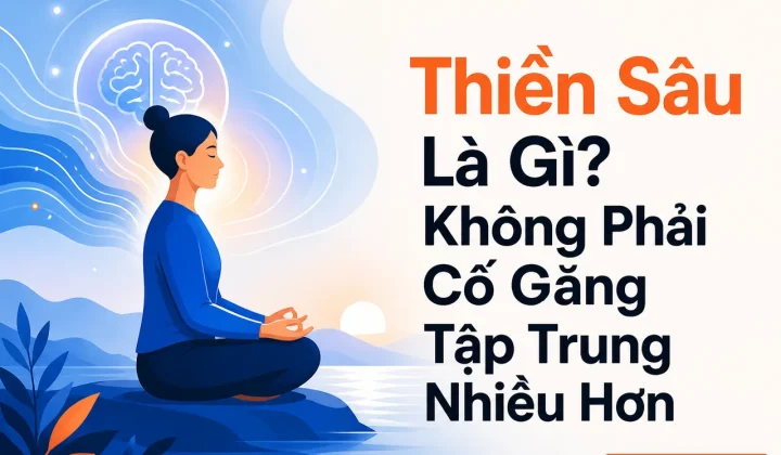 Thiền sâu là trạng thái tâm trí yên tĩnh, sảng khoái và thư giãn sâu.
