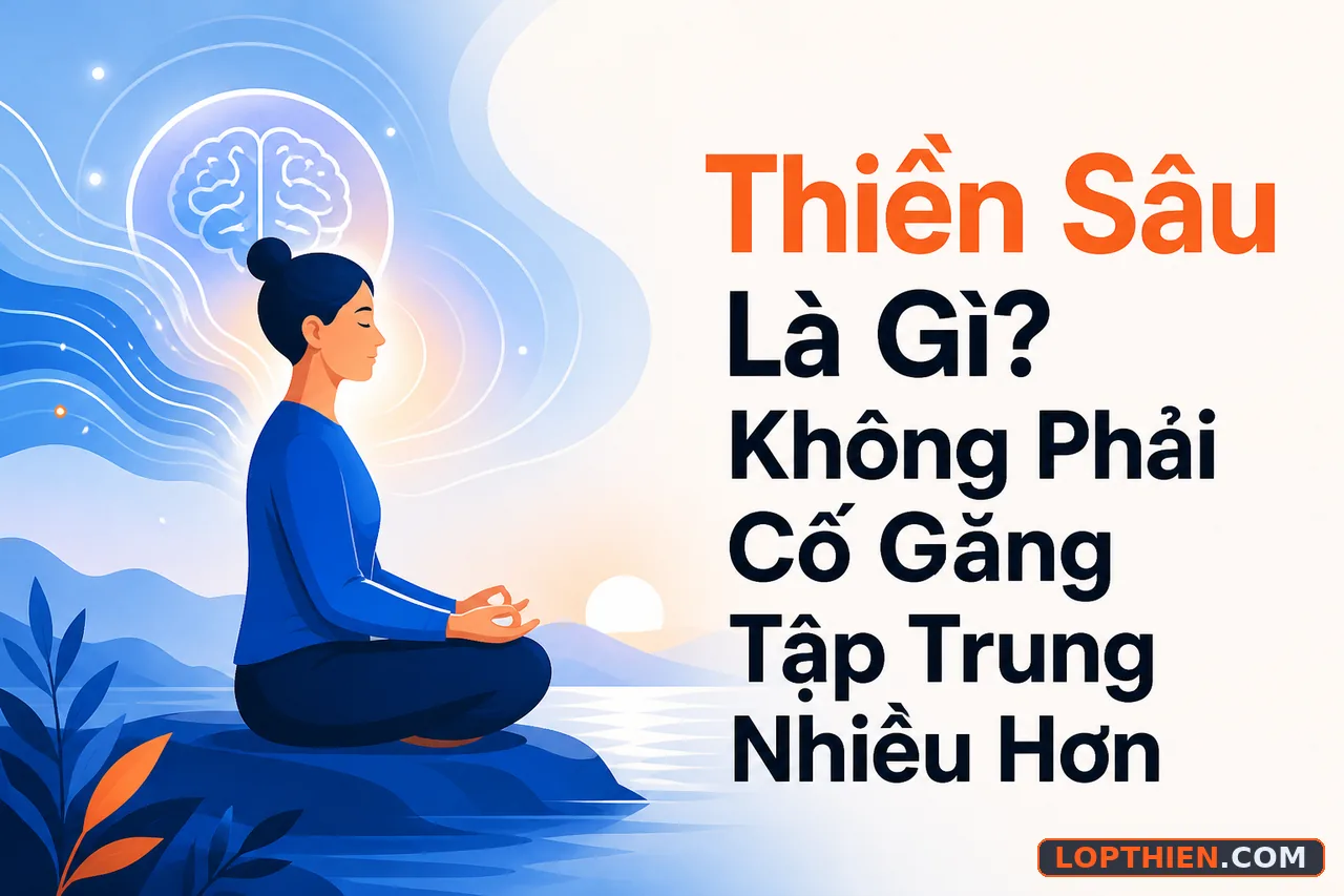 Thiền sâu là trạng thái tâm trí yên tĩnh, sảng khoái và thư giãn sâu.