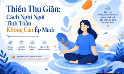 Thiền thư giãn - minh họa về sự thư giãn tinh thần không ép buộc