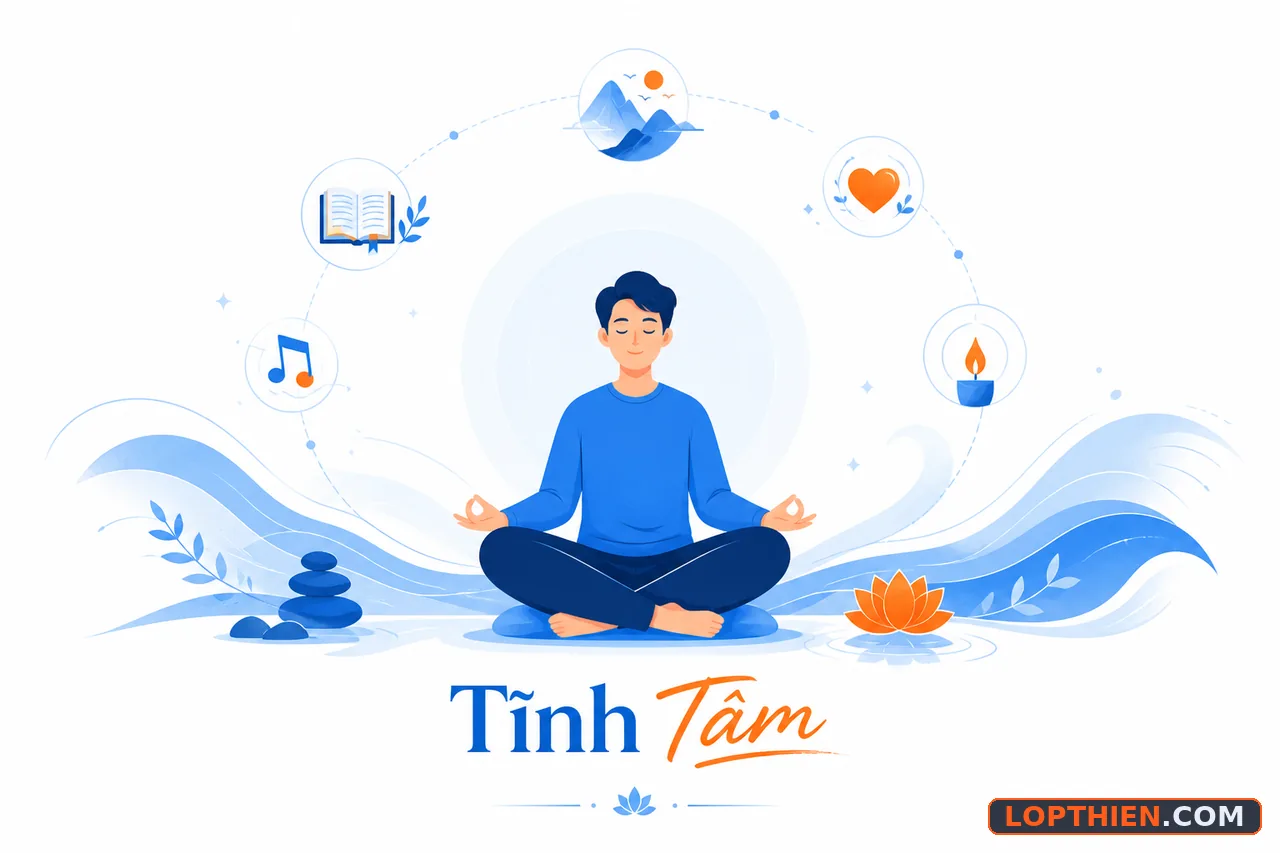 Tĩnh tâm là dịu lòng không trống rỗng: khái niệm đúng