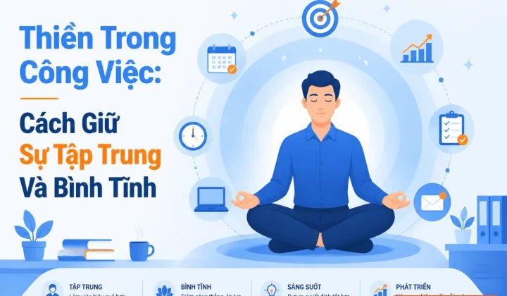 Thiền trong công việc: cách giữ sự tập trung và bình tĩnh