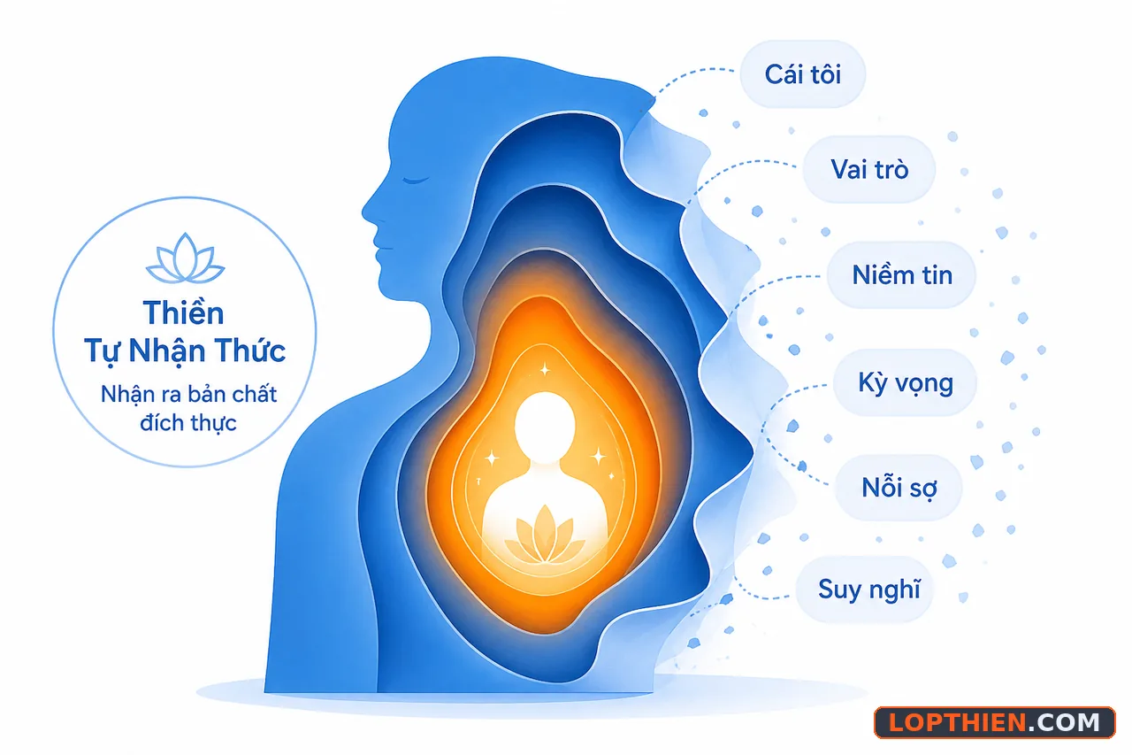 Bản chất cốt lõi của tự nhận thức vượt qua tầng ý thức bề mặt và cái tôi.