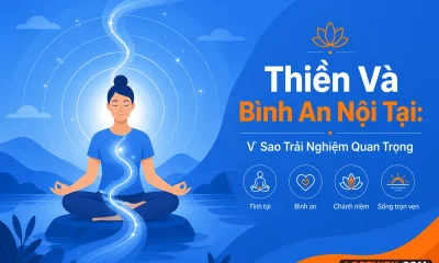 "Minh họa hiện đại về thiền và bình an nội tại trong cuộc sống"