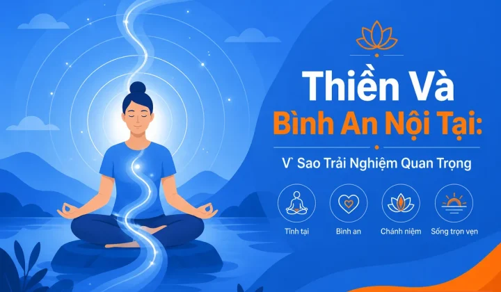 "Minh họa hiện đại về thiền và bình an nội tại trong cuộc sống"