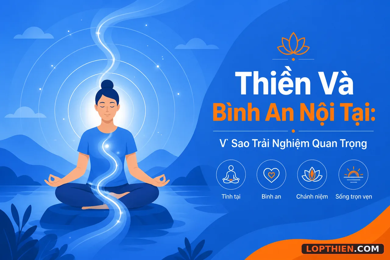 "Minh họa hiện đại về thiền và bình an nội tại trong cuộc sống"