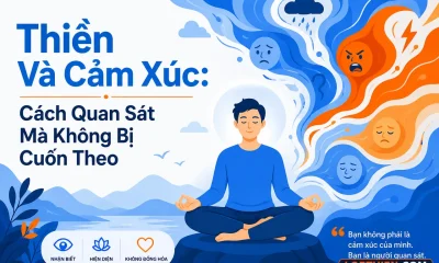 thiền và cảm xúc: quan sát cảm xúc mà không bị cuốn theo
