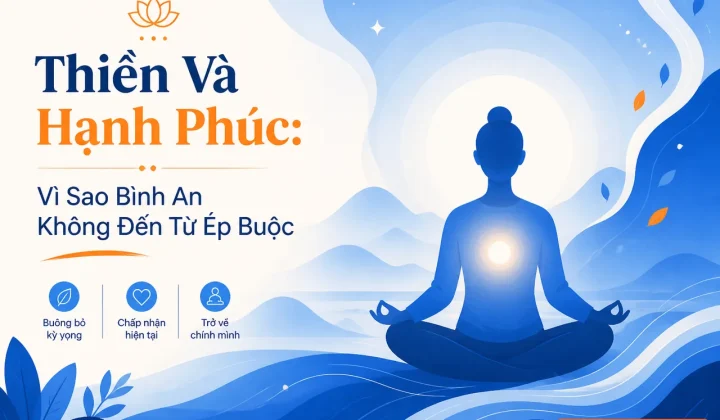 Thiền hạnh phúc: tĩnh lặng và bình an không cưỡng ép