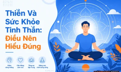 "Thiền và sức khỏe tinh thần: biểu tượng bình yên và cân bằng"