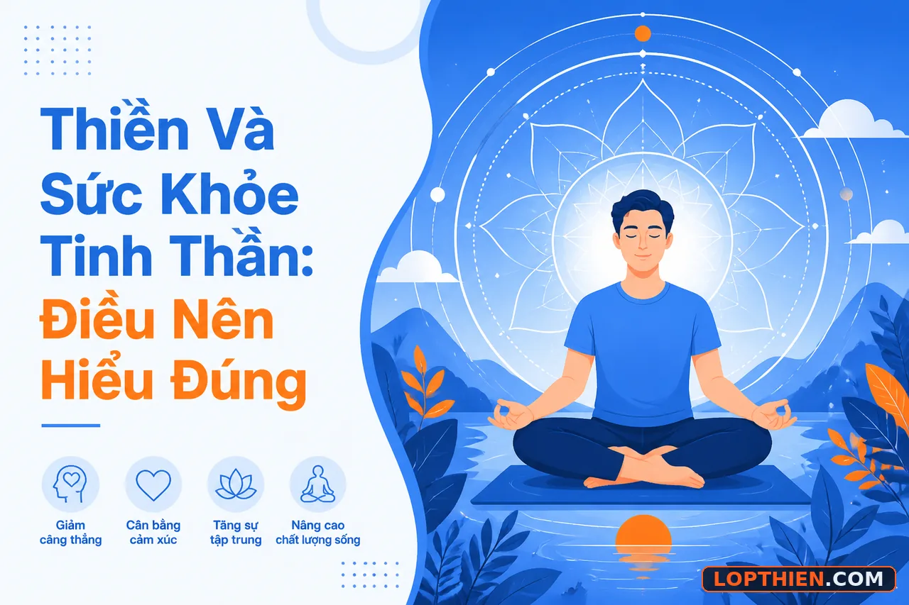 "Thiền và sức khỏe tinh thần: biểu tượng bình yên và cân bằng"