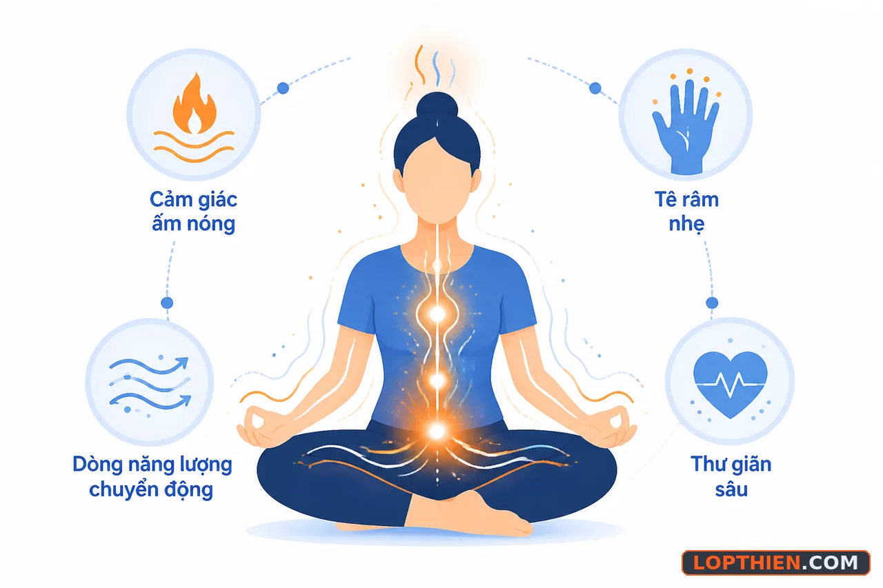 Trải nghiệm cụ thể của thiền tự nhận thức có thể cảm nhận được rõ ràng.